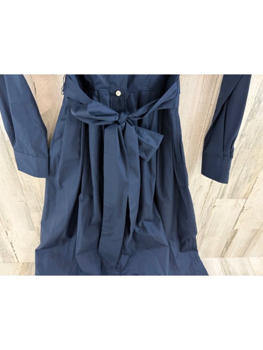 Ann Mashburn Sz XS Navy Blue Shirtwaist Dress NWOT - Picture 4 of 16